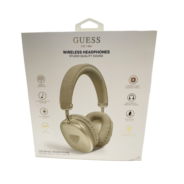 guess headphones cream